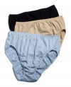 A full-coverage brief with high-cut legs for easy movement. This brief by Vanity Fair is seamless for all-day comfort you won't think twice about. Style #13211