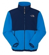 Featuring bright blue accents, the Denali jacket is a perennial favorite for warmth and durability for cool weather activities as temperatures fall.