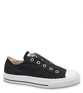 A laceless take on Converse's classic low top sneaker, with hidden elastic closure.