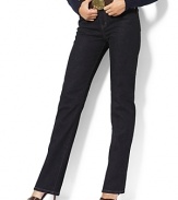 Designed in stretch denim for comfort and a flattering fit, the Tanya jean is distinguished by a sleek silhouette with chic straight leg.