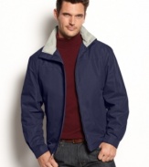 Top layer. This jacket from London Fog is the perfect lightweight cover for those in-between days.