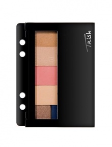 Taking Trish's iconic makeup page to the next level is the new Makeup Wardrobing Mini Page featuring a mirrored lid to allow makeup application anywhere. In an ultra-sleek black lacquered case, Trish's patented magnetic page can double as a compact and safely stores your beautifully arranged Trish magnetic makeup pieces. Taking Trish's iconic makeup page to the next level is the new Makeup Wardrobing Mini Page featuring a mirrored lid to allow makeup application anywhere. In an ultra-sleek black lacquered case, Trish's patented magnetic page can double as a compact and safely stores your beautifully arranged Trish magnetic makeup pieces.