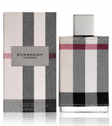 This new fragrance embodies the elegant yet modern spirit of Burberry London. Epitomizes the cosmopolitan London lifestyle with independence and relaxed confidence. This multifaceted scent with a sparkling top and a sensual dry down is the perfect accessory for the modern woman. 