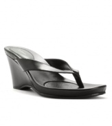 A sandal to match your mood. The slinky straps and perfect wedge heel let you style the Chicklet sandals by Style&co. to be dressy or casual, for day or night.