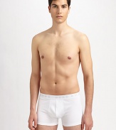 Form-fitting essentials designed for a smooth fit under clothes in fine Egyptian cotton.Pack of 3Elastic logo waistbandCottonMachine washImported