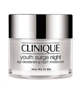 Building on Sirtuin technology, Clinique science uses youth-extending agents to create a nightly moisturizer that helps intensify the nightly cycle of natural repair. Plumped with natural collagen, lines and wrinkles appear to evaporate. Skin gains that energized 8-hour effect come morning.