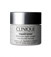 Developed especially for very dry skin, this potent hydrating cream works all night to help block and mend the look of lines and wrinkles. Rebuilds stores of firming natural collagen. Fuels 24-hour antioxidant replenishment that arms skin for tomorrow.