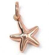 Add a touch of seaside style to your charm bracelet with this 18 karat rose gold plated starfish from Links of London.