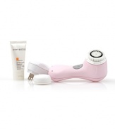 Developed by the lead inventor of the Sonicare® toothbrush, Clarisonic® Mia® is professional-caliber sonic skin care for cleansing wherever your lifestyle takes you. Mia cleanses so well that products absorb better, pores appear smaller, and skin feels softer and smoother. As little as one minute a day, for the best skin of your life.With every Pink Clarisonic purchase, Clarisonic makes a donation to help fund the fight against breast cancer.
