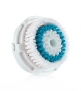 Clarisonic's patent pending Deep Pore Cleansing brush head is designed with a unique gradation of bristle firmness and dual-action movement, making it optimal for cleansing oily skin, skin with large pores or for targeting hard to reach and uneven areas of the face, like the crevasses around the nose. Safe and gentle for use every day, twice a day. Reveal clearer, refreshed, softer, smoother skin.