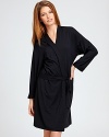 Calvin Klein Underwear Essentials short robe. A soft short robe with tie at waist. The perfect cover up.