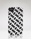DIANE von FURSTENBERG says Hi Tech with this leather iPhone case, designed to dress up your digital device.
