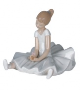 For the tiny dancer with big dreams, this handmade porcelain figurine from Lladró presents quiet joy and a wish for future success.