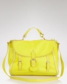 Charge it. From See By Chloé, this neon leather satchel turns on the brights with convertible straps, ruffled detailing and a season-defying silhouette. Charge it. From See By Chloé, this neon leather satchel turns on the brights with convertible straps, ruffled detailing and a season-defying silhouette.