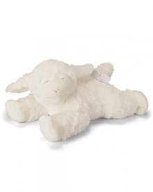 Gund Waggie soft and plush Winky lamb features a key wind at tail and play's Braham's Lullaby to ease your little one to sleep. Gund Waggie soft and plush Winky lamb features a key wind at tail and play's Braham's Lullaby to ease your little one to sleep.