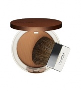 Lightweight powder bronzer creates a natural-looking, sunny glow. Blends, builds easily to your desired level of bronze. Long-wearing. Oil-free.