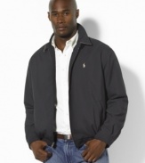 Classic-fitting jacket in weather-resistant microfiber.