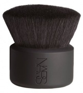 Super black goat hair in a large, dense dome shape perfect for loose powder application, buffing and blending. 