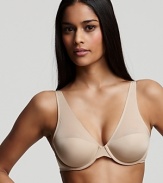 A basic low-cut balconette bra that gives a little lift and comfortable support.