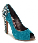 Make an unforgettable impression, coming or going, in these suede-covered, spike-heeled, notice-me platform pumps. By Sam Edelman.