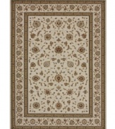 A crisp, modern rendering of traditional Turkish rug designs, the Samira area rug from Loloi boasts rich tones of ivory and blue that offer a regal air to any space. Crafted in Turkey of ultra-durable and easy-to-clean polypropylene.