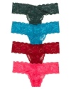 Cosabella updates its flattering, low-rise lace thong with fashionable fall hues. Style #NEVER03ZL.