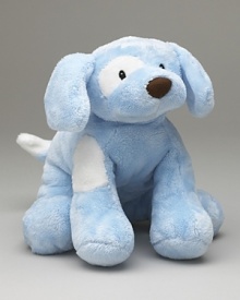 Gund Spunky medium blue. Spunky stuffed puppy is 10 tall. White spots on a blue coat. Gund Spunky medium blue. Spunky stuffed puppy is 10 tall. White spots on a blue coat.