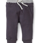 Casual style is easily achieved with slim fit sweatpants from Pearls & Popcorn.