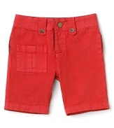 Pearls & Popcorn Infant Boys' Shorts W/ Cargo Pocket 3-36 Months