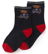 Ralph Lauren Childrenswear Toddler Boys' Polo Teddy Socks - Sizes 2-4 Toddler