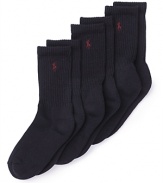 Ralph Lauren Childrenswear 3 Pack Crew Socks - Boys 2-7