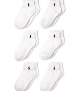 Ralph Lauren Childrenswear 6 Pack Socks - Boys 8-20