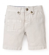 Pearls & Popcorn Infant Boys' Cargo Pocket Shorts - Sizes 12-36 Months