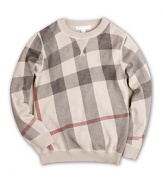 A classic, fall-perfect sweater in Burberry's signature check.