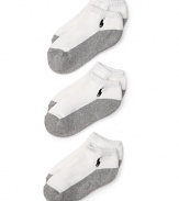 Ralph Lauren Childrenswear 3 Pack Ped Socks - Boys 8-20