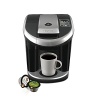 Indulge your love of fine coffees and teas with this revolutionary new brewing system from Keurig. With the ability to brew frothed coffee drinks, iced beverages and your regular cup of joe, and featuring 8 size settings plus an interactive touchscreen for easy service, the Vue brewer offers perfection in a mug, time after time. It's like having a world-class coffeehouse in your kitchen.