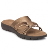 Style and comfort are a requirement. And the Wip Away sandals by Aerosoles fit the bill to a tee with their stylish leather design and cushioned, wrapped footbed.