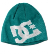 When the cold weather hits, toughen up your look with this big star logo beanie from DC Shoes.