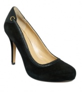 The name says it all: Essential pumps from Circa by Joan & David. Braided leather trim adds a touch of signature style for which you'll come to be known.