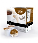 Experience European sophistication at home in an instant! For chocolate lovers who just can't get enough, this dark chocolate hot cocoa satisfies your deepest cravings with smooth, rich intensity and incredible flavor.