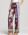 Twelfth Street by Cynthia Vincent Pants - Printed with Wide Leg