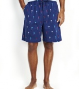 These golf print pajama shorts from Nautica are on par with classic sleepwear style.