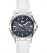 Change up your workday look with this crisp watch from Lacoste's Sofia collection.