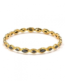 Update your look with Melinda Maria's stunning stone-embellished bangles -- perfect for stacking. Update your look with Melinda Maria's stunning stone-embellished bangles -- perfect for stacking.