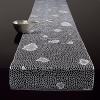 The bling of this season's tabletop. 100% liquid pressed vinyl in a gold coral design.