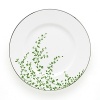 An instant classic from Kate Spade, the Gardner Street Green dinnerware collection is the definition of contemporary elegance. Green stems of foliage flourish on fine white bone china, creating a stylized two-tone floral motif to freshen up your table. Platinum edges add a touch of luxurious shine. Dishwasher safe.