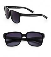Modern yet timeless design features acetate frames and polarized smoke lens.Logo temple detail100% UV protectiveMade in Italy