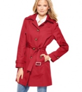 In a classic coat style, this MICHAEL Michael Kors trench is the perfect spring topper rain or shine!