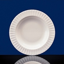 Simple shapes of crisp white are accented with precisely etched lines. Contrasting black matte jasper accessories with glazed interiors are also available. Bone china. Simple shapes of crisp white are accented with precisely etched lines. Contrasting black matte jasper accessories with glazed interiors are also available. Bone china.