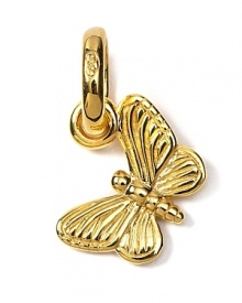 Celebrate summer with this pretty 18 karat gold plated butterfly charm from Links of London. Celebrate summer with this pretty 18 karat gold plated butterfly charm from Links of London.